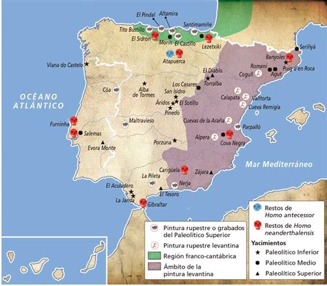 El Paleolítico en la Península Ibérica   Geografía e ...
