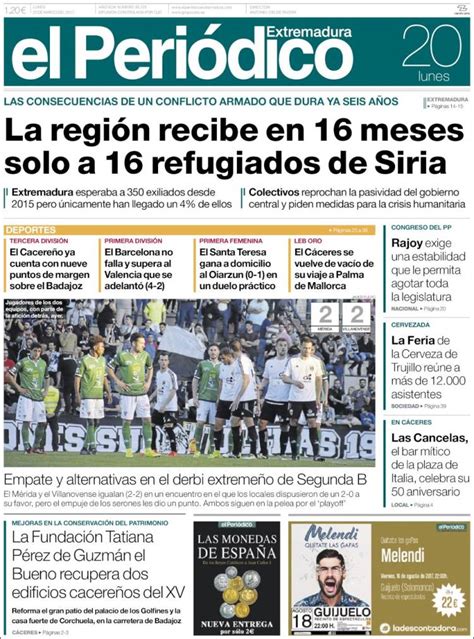El periodico Extremadura  20/03/2017    La Prensa Diaria