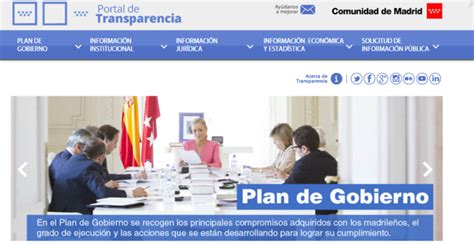 El Portal de Transparencia de la Comunidad de Madrid ya ...