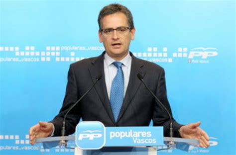 El presidente del PP del País Vasco, Antonio Basagoiti ...