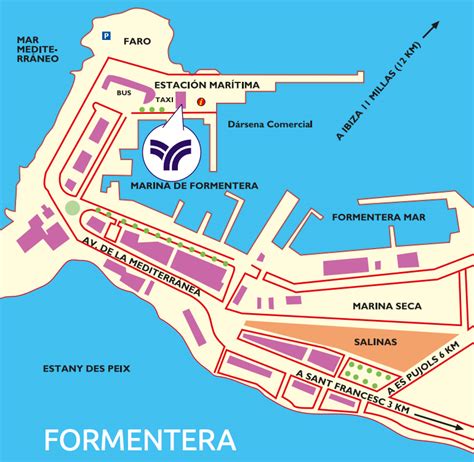 El Puerto De Formentera  La Savina    Ferry Ibiza Formentera