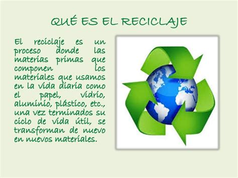 El reciclaje