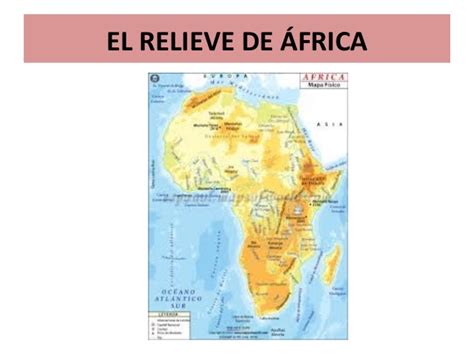 El relieve de África