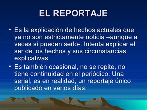 El reportaje