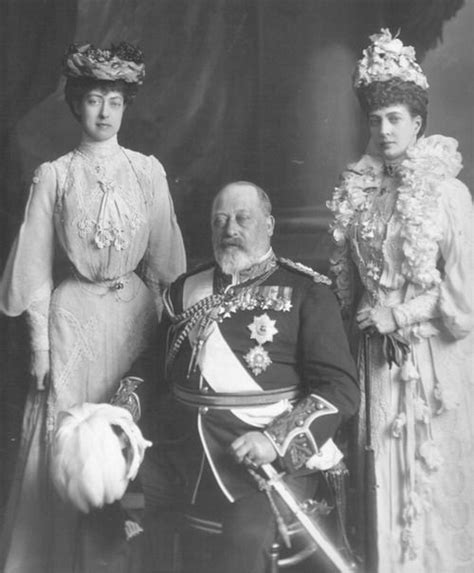 El rey Eduardo VII del Reino Unido, la reina Alexandra al ...