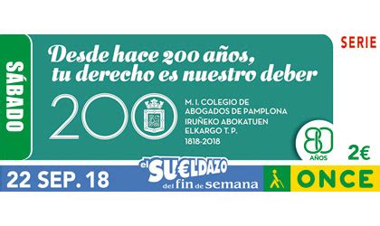 El Sueldazo del Fin de Semana de la ONCE deja dos sueldos ...