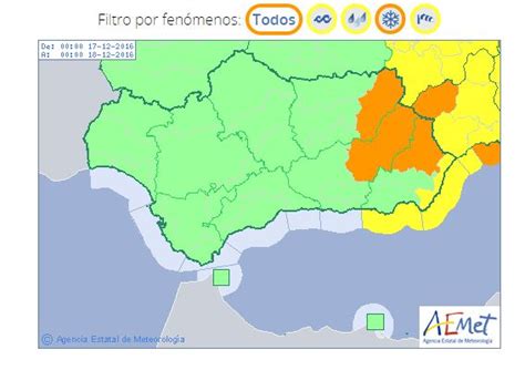 El tiempo, Andalucía. Aviso naranja por nevadas en las ...