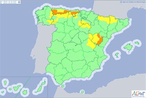 El tiempo en Andalucía, España. Aviso amarillo por nevadas ...