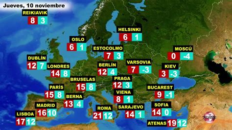 El tiempo en Europa, por países, previsión del miércoles 9 ...