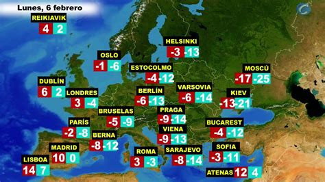 El tiempo en Europa, por países, previsión lunes 6 y ...