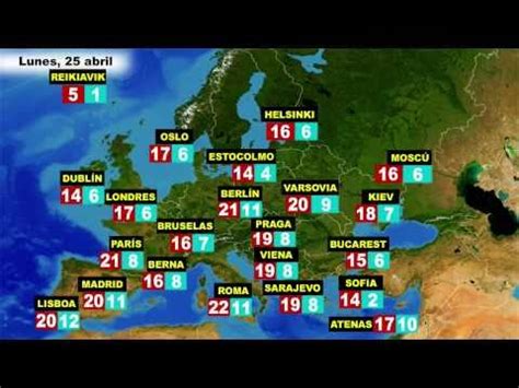 El tiempo en Europa, por países, previsión para Semana ...