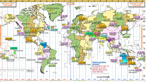 El viaje mas largo: Horario mundial