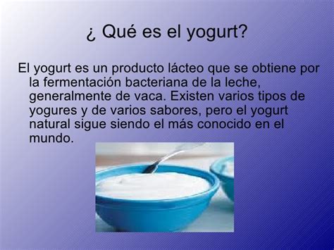 El yogur
