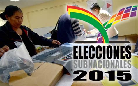 Elecciones subnacionales 2015 en Bolivia: departamentales ...