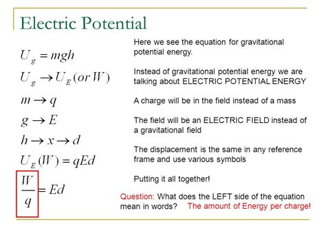 Electrical Energy, Potential and Capacitance   ppt download