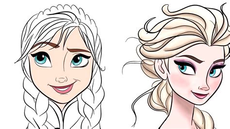 Elegante Dibujos Para Colorear Elsa Frozen