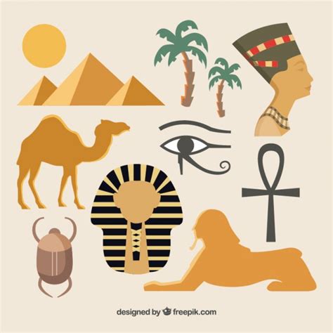 Elementos da cultura egípcia | Baixar vetores grátis