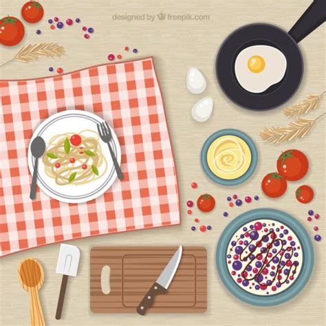 Elementos de cocina y comida | Descargar Vectores gratis