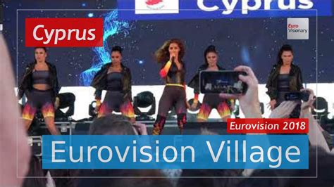 Eleni Foureira  Cyprus    Fuego  LIVE @ Eurovision Village ...