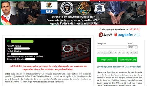 Eliminar el virus de la Policia Federal de Mexico   ¿Cómo ...