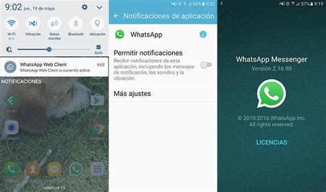 Eliminar notificación de WhatsApp Web en Android