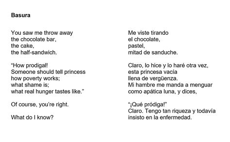 Elisa Chavez + poetry   “Basura,” by Elisa Chavez. Another ...
