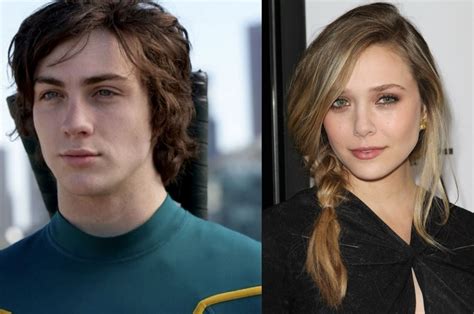 Elizabeth Olsen and Aaron Taylor Johnson for Avengers: Age ...