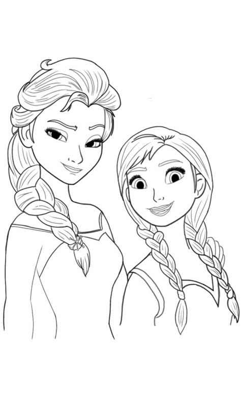 ELSA AND ANNA coloring page by Theroyalprincesses on ...