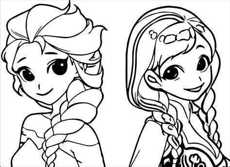 Elsa And Anna Coloring Pages   Coloring Home