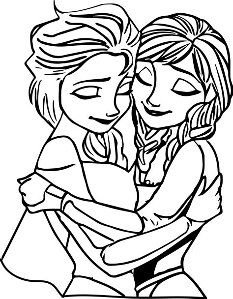 Elsa And Anna Coloring Pages   Coloring Home