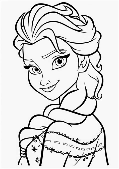 Elsa para Colorir e Imprimir Muito Fácil Colorir e Pintar