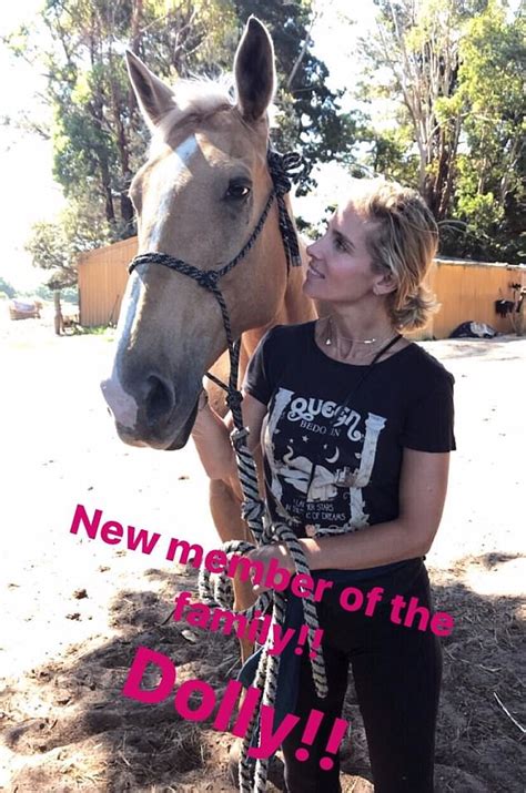 Elsa Pataky shows off her new horse Dolly on Instagram