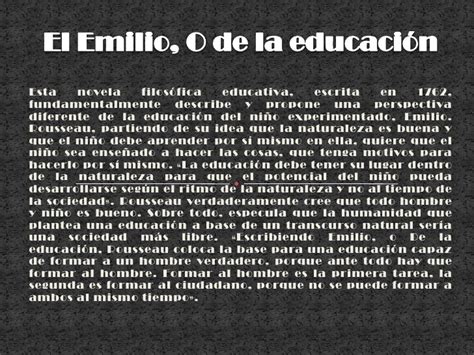 EMILIO, O DE LA EDUCACION