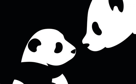 en blanco y negro el oso panda fondos de pantalla gratis