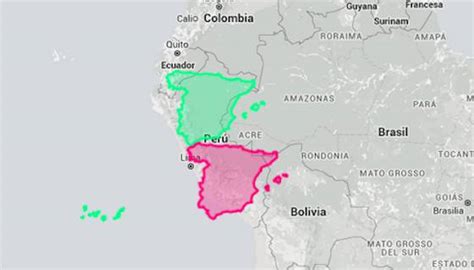 En Brasil caben 17 Españas: mapas para apreciar el tamaño ...