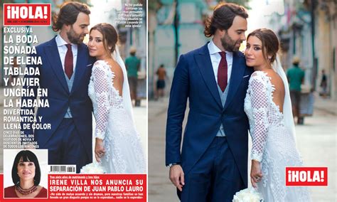 En ¡HOLA!, la boda soñada de Elena Tablada y Javier Ungría ...