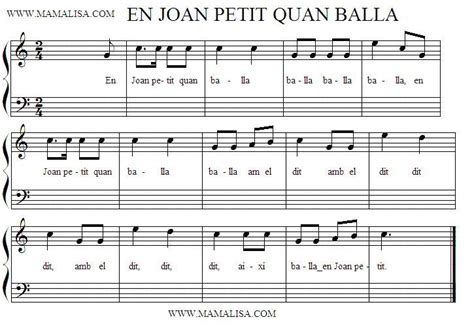 En Joan petit quan balla   Canciones infantiles catalanas ...