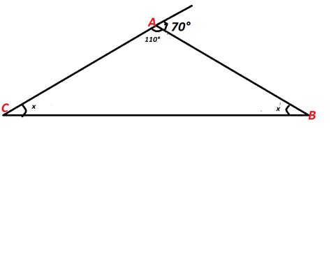 en un triángulo isósceles uno de los ángulo exteriores ...