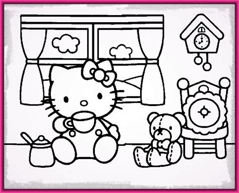 Encantadores Dibujos Hello Kitty para Colorear e Imprimir ...