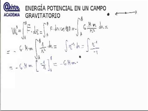 Energia potencial en campo gravitatorio Fisica 2º ...