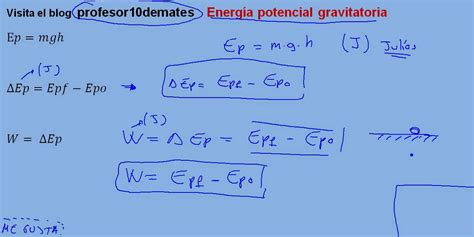 Energía y trabajo 09 energía potencial gravitatoria ...