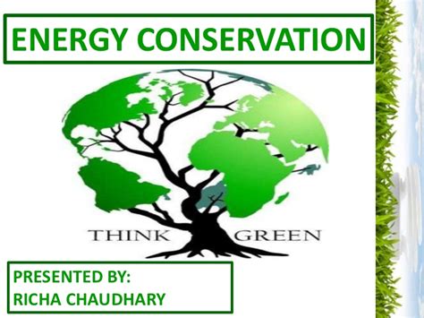 Energy conservation ppt
