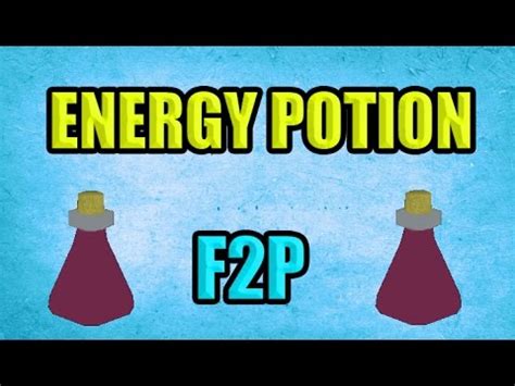 Energy Potions Are Now F2P! 9 March Updates OSRS   YouTube