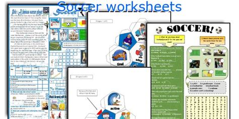 English teaching worksheets: Soccer