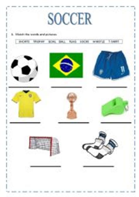 English teaching worksheets: Soccer
