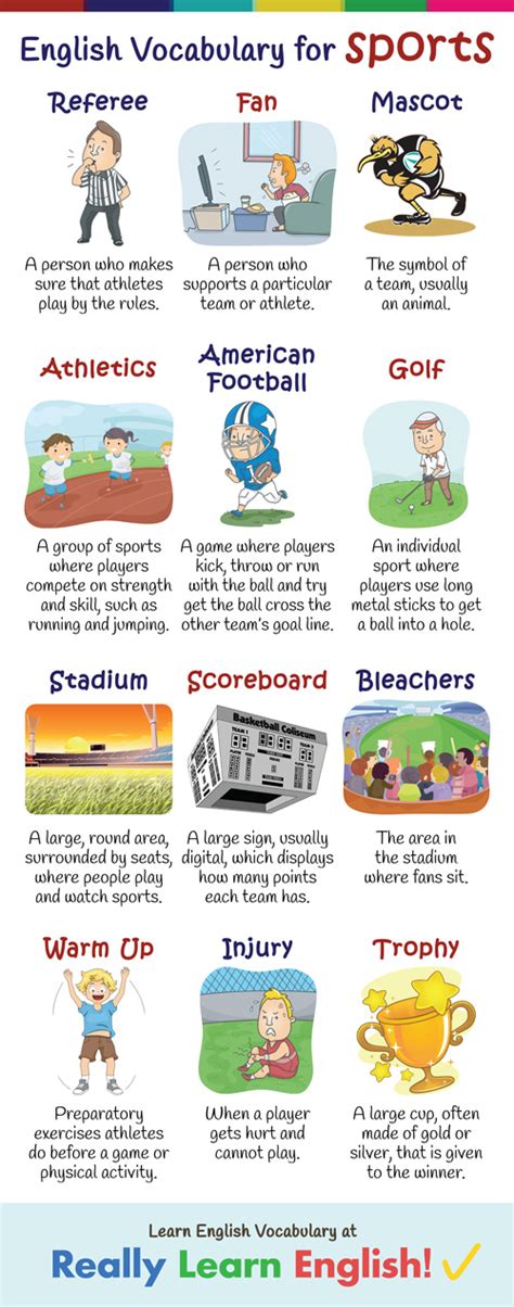 English Vocabulary for Sports  Illustrated