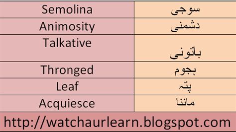 English vocabulary with sentences ~ Watch And Learn
