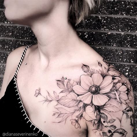 Enredadera de Flores   Tatuajes para Mujeres