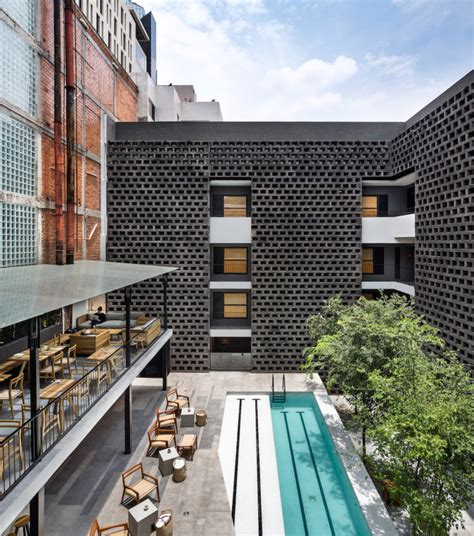 Enter The Industrial Hotel Carlota in Mexico City