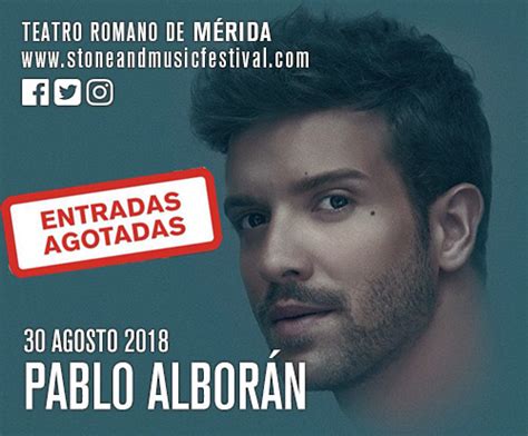 Entradas: Pablo Alborán / Stone & Music Mérida   Pablo ...